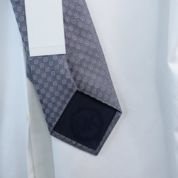 Michael Kors Men's Necktie Gray Plaid and Checks 58" Designer Tie NWT - Picture 5 of 9